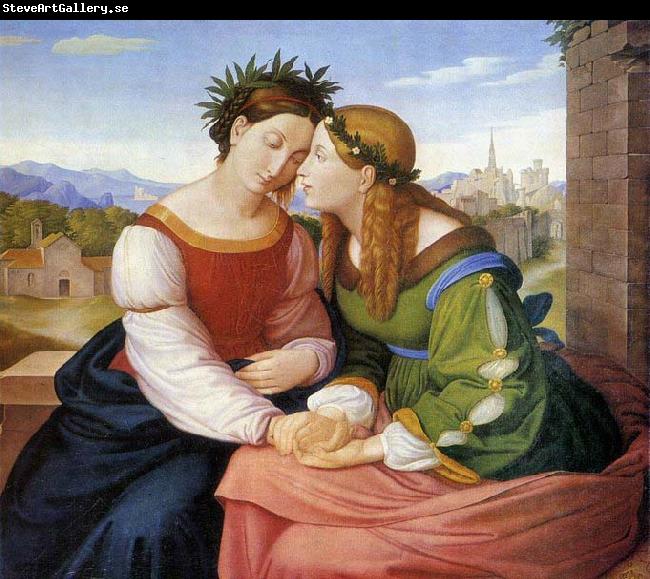 Friedrich Johann Overbeck Italia and Germania after